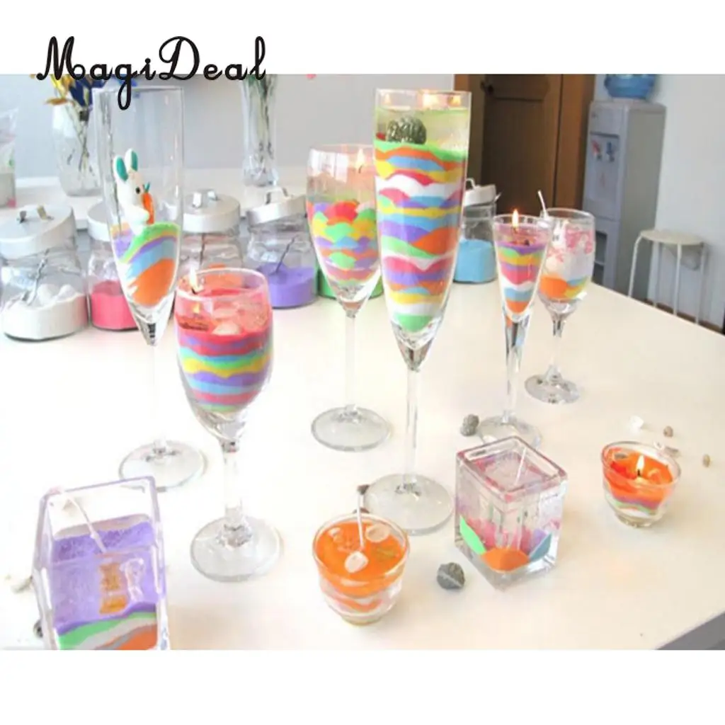 MagiDeal 200g Jelly Wax Handmade Candles DIY Material Clear Candle Birthdays Parties Votive Holiday Candles Making Supplies
