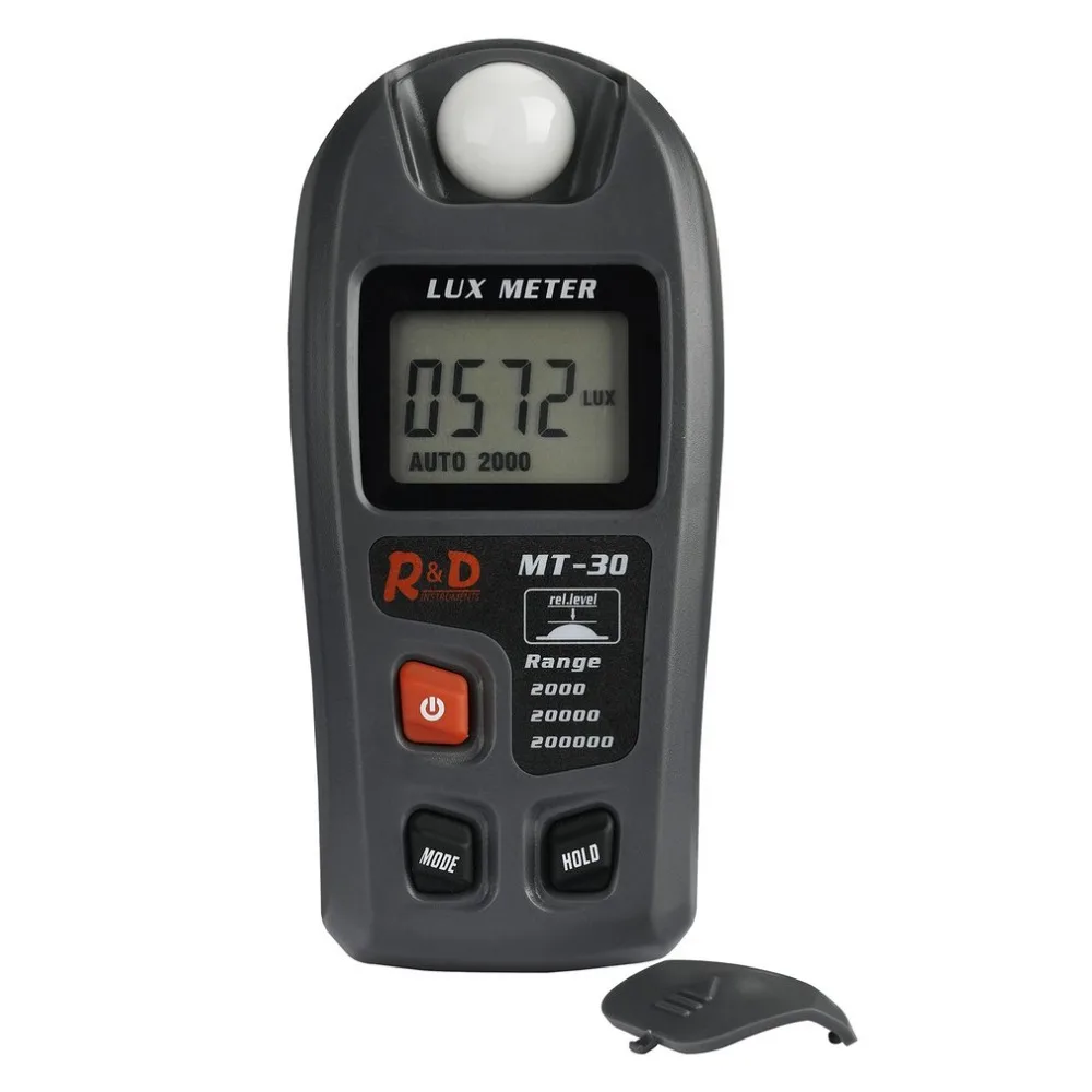 MT-30 Multifunction Digital Lux Meter 0.1-200000lux High Accuracy Luxmeter Portable Handheld Illuminance Meter