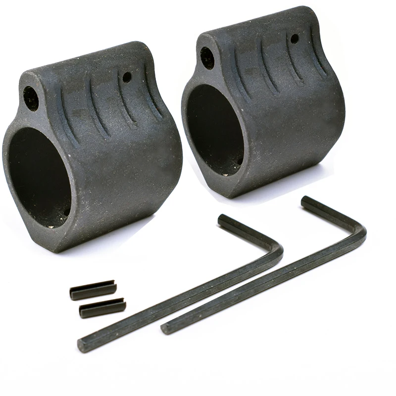 2PCS Steel Low Profile Gas Block M4 / Ar15 Plus Roll Pin For Hunting