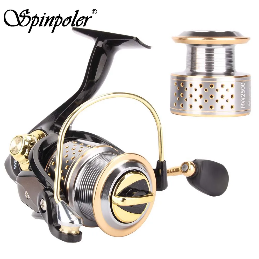 

SpinPoler Summer and Centron Spinning Reels, 8 +1 BB Light Weight, Ultra Smooth Powerful, RW1000/2500 Series New For 2019