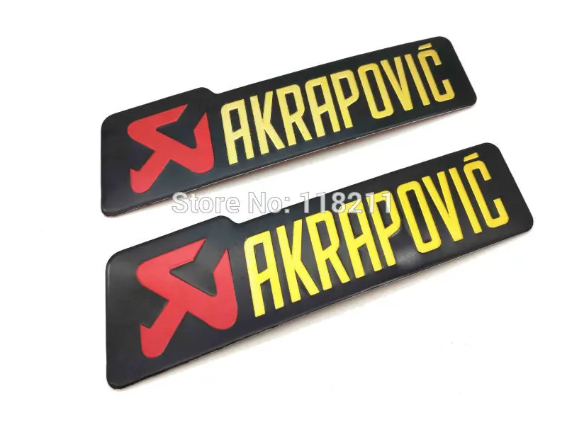 

RPMMOTOR Exhaust Pipe Sticker Labels For yoshimura Scarico Akrapovic Sticker Car Motorcycle Badge Emblem Logo Decals Epoxy