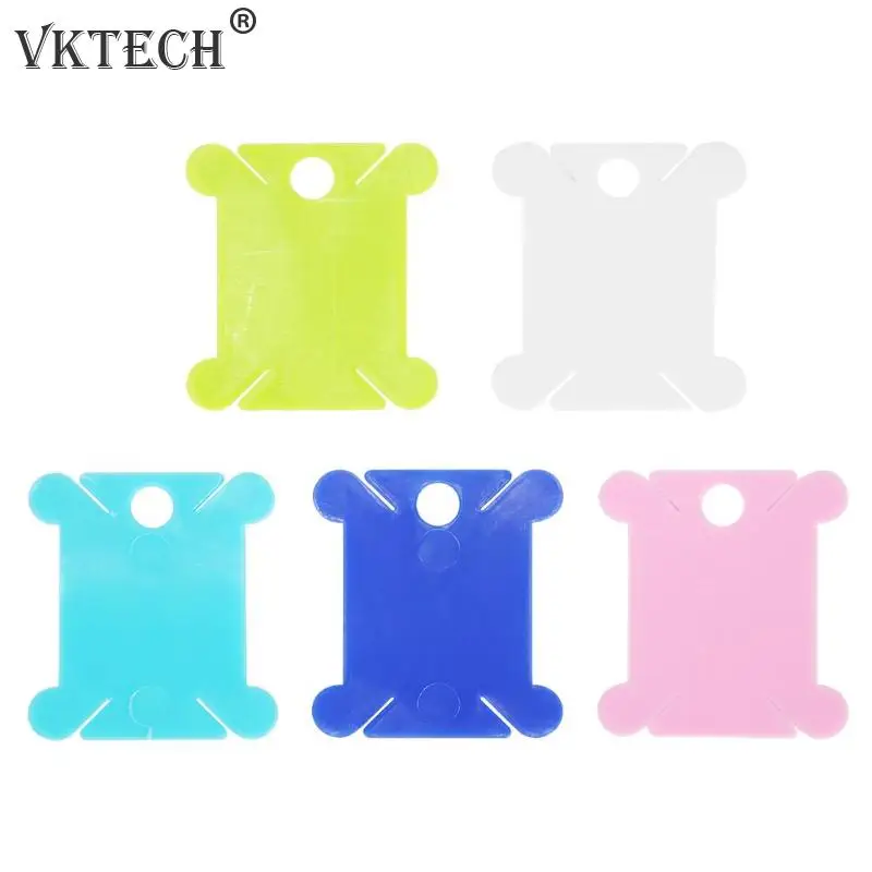 

25pcs Thread String Winder Plastic Winding Plate Board Yarn Coiling Bobbin Quick Winding Machine Thread Card Sewing Tools