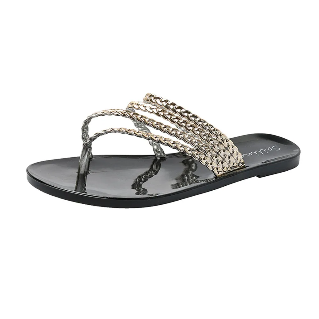

SAGACE Fashion Ladies Slipper Flat with Shoes Women Beach Slippers Summer Slippers Fashion Clip-Toe Sandals Flat-Botomed Shoes