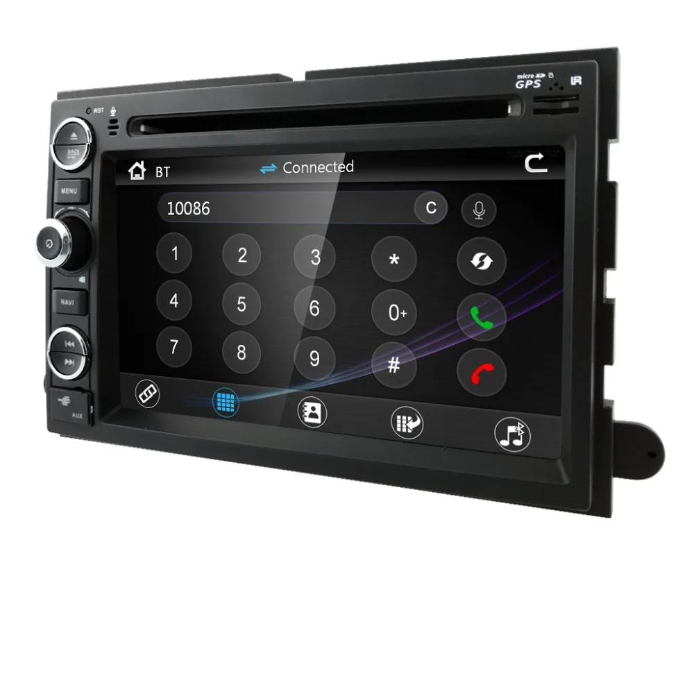 Best Hizpo DVD Navigation Multimedia Radio FOR Ford 500 2005 2006 2007 Explorer 2006-2010 E150/E250 2009-2013 Steering wheel control 4