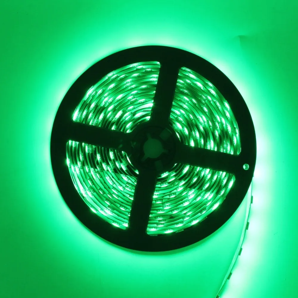 Супер яркость 5 м 12 В вход SMD5050 60 Led/метр 300 Гибкая полоса теплый белый красный