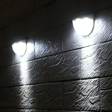 Прочный 6 шт. светодиодный солнечный лампа настенная лампа датчик водонепроницаемый светильник с солнечной батареей белый свет для забора, водостоков Сад Двор, крыша