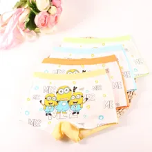 4 шт./упак. мальчики боксер подарки хлопковое детское нижнее белье с рисунком для мальчиков трусики Мальчики трусы боксер костюм 2-10years TNM0074