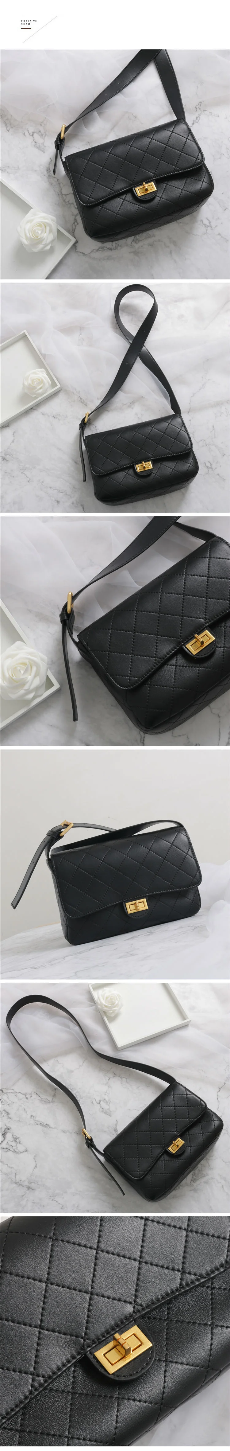 Luxury Handbag High Quality Real Letaher Shoulder Bag Designer Inspired Fashion Bags for women 2019 (3)