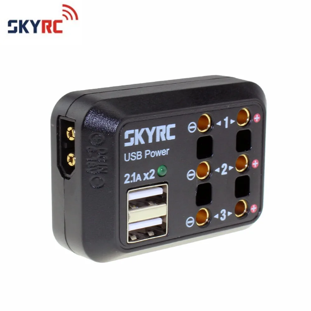 

SKYRC DC Power Distributor Multi Output 10A XT60 Plug Banana Plug USB 5V DC POWERS