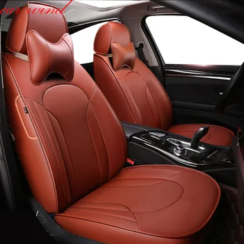 

Car Wind Auto automobiles Cowhide leather Car seat cover For Porsche Cayenne 958 2017-2010 Car accessories car styling