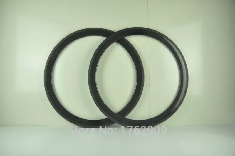

1Pair New 700C 50mm clincher rims Road Fixed Gear bike 3K full carbon fibre bicycle wheelsets rim 20.5 23 25mm width Free ship