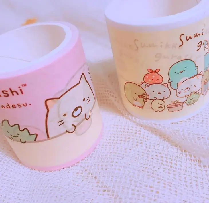 1 шт. Милая угловая тварь Sumikko Gurashi клейкая лента DIY Скрапбукинг наклейка этикетка маскирующая наклейка Классические игрушки