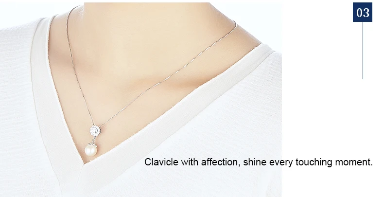 Ювелирные изделия из 925 пробы серебра, жемчужное ожерелье из натурального пресноводного жемчуга, дизайн, Классические жемчужные подвески