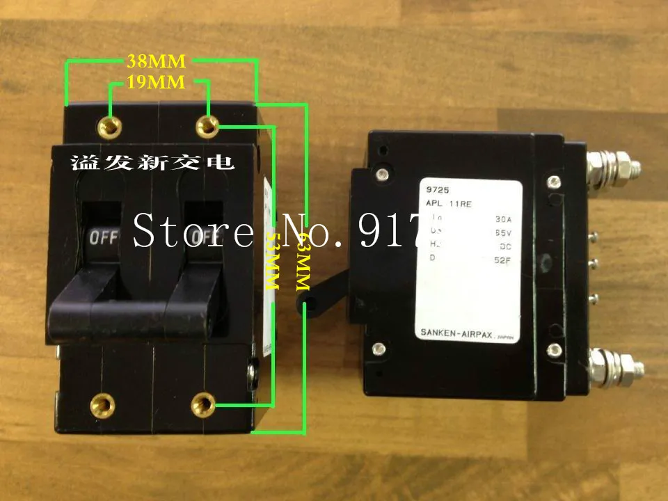 

[ZOB] New American AIRPAX Ebers 11RE 2P30A 65V NO auxiliary equipment circuit breaker NC --5pcs/lot