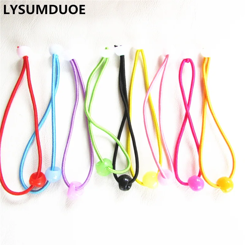 

Korean Fashion Elastic Hair Bands DIY Flower Hairband Round Hoop Cute Ribbon Ball Scrunchies 100Pcs/Lot Girls Hair Accessories