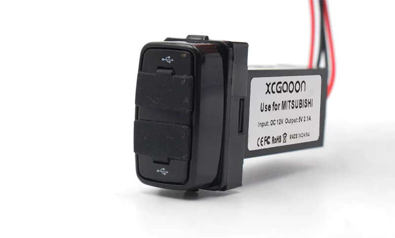 XCGaoon Специальный 5 в 2.1A 2 USB интерфейс разъем автомобильное зарядное устройство для MITSUBISHI, DC-DC Преобразователь мощности