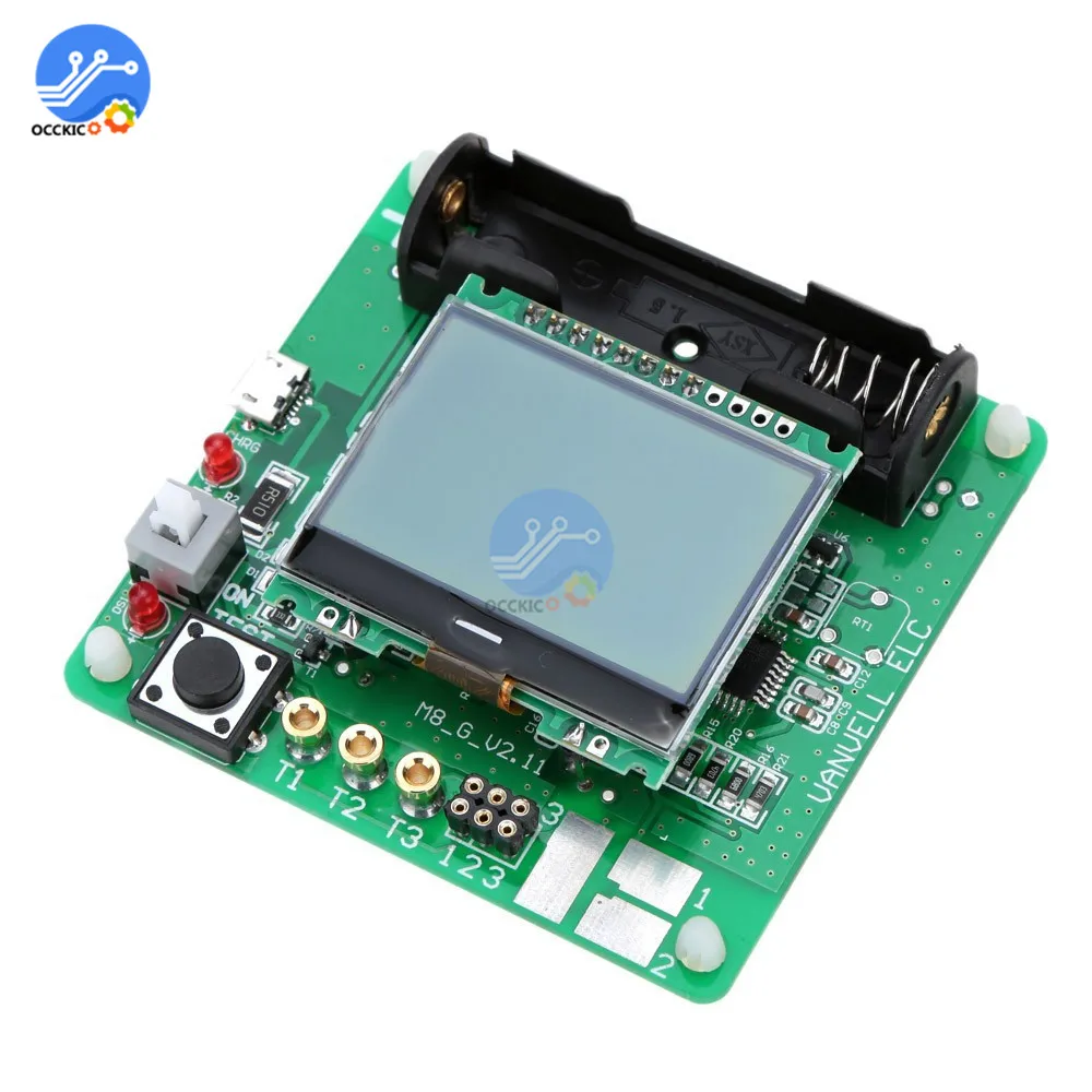 LCR T4 Mega328 M328 Multimetr транзистор тест er Многофункциональный измеритель емкости MOS PNP NPN
