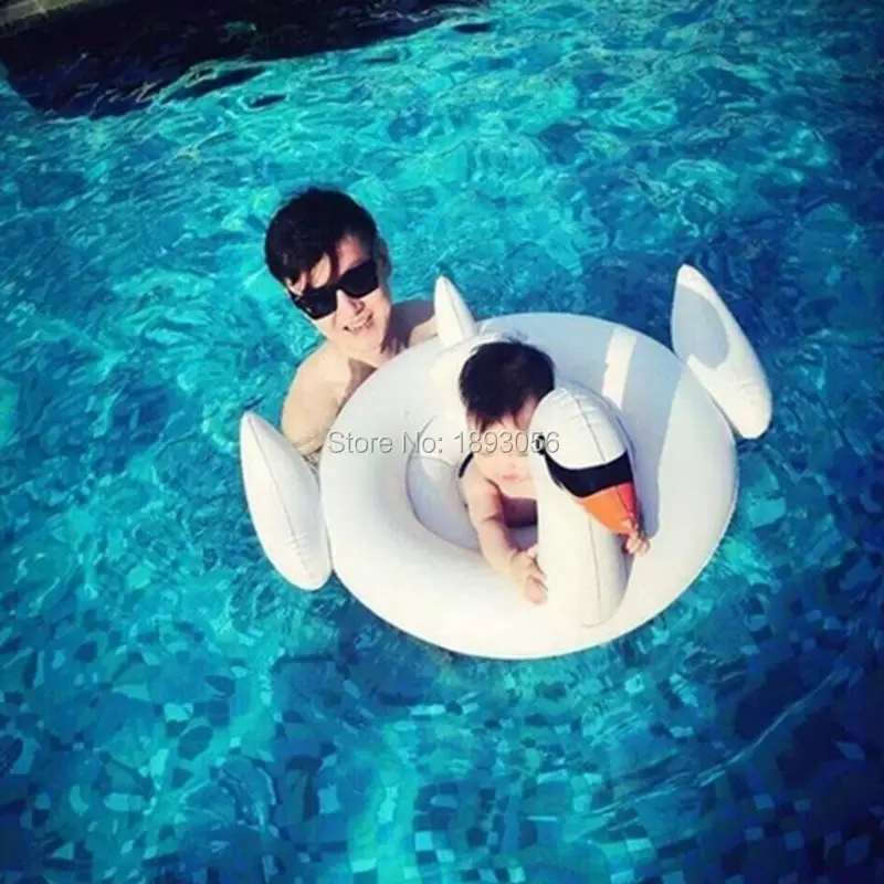 white  swan  baby seat ring