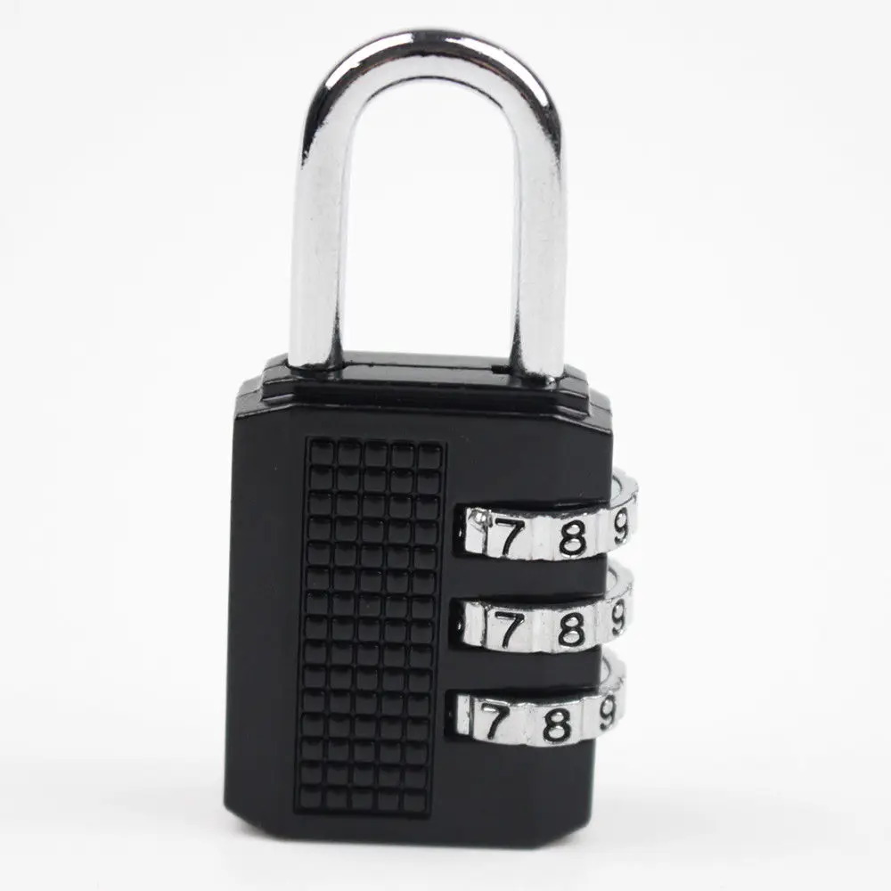 3-Dial Combination Password Padlock for Dormitory Door gym locker Code Lock .UK 