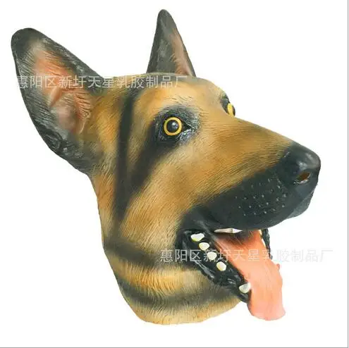 

Hot!!! Dog Head Mask Full Face Adult Mask Breathable Halloween Masquerade Fancy Dress Party Cosplay Costume Lovely Animal Mask