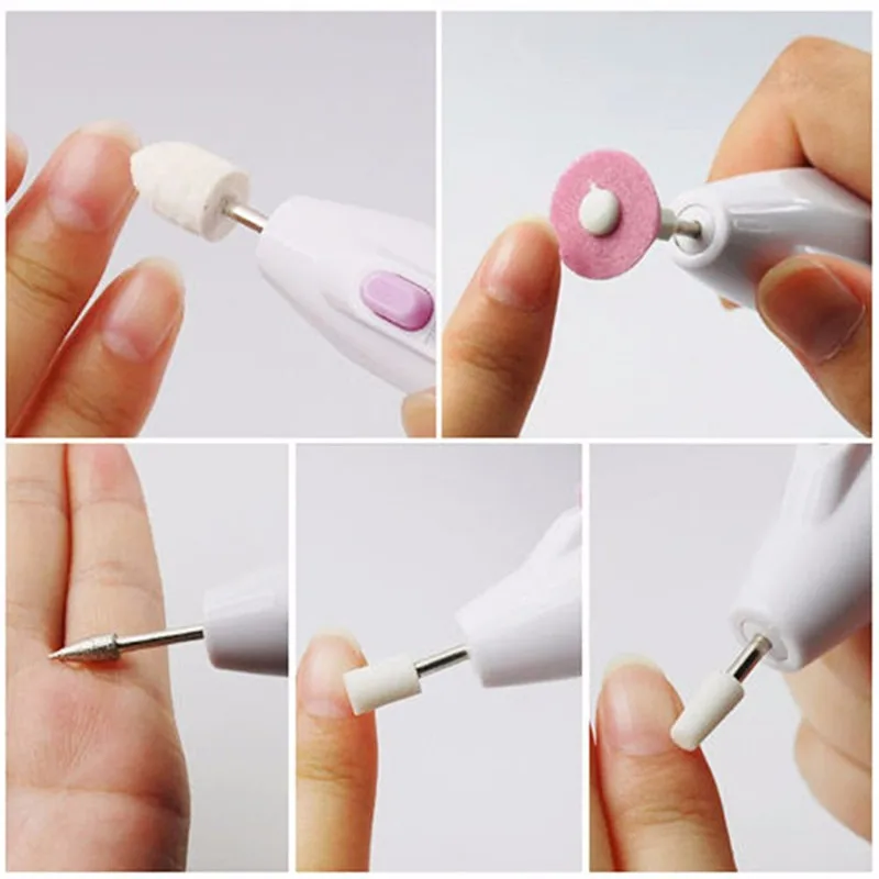 Addfavor набор инструментов для маникюра электрическая машинка для обработки ногтей набор сверл USB мини-Сушилка для ногтей Светодиодный УФ-лампа с бесплатным подарком