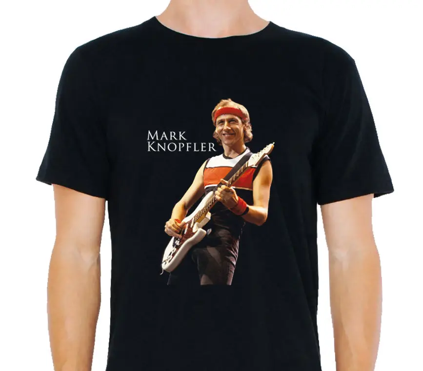 Марк Нопфлер и Dire Straits футболка Размеры: S-M-L-XL-XXL | Мужская одежда