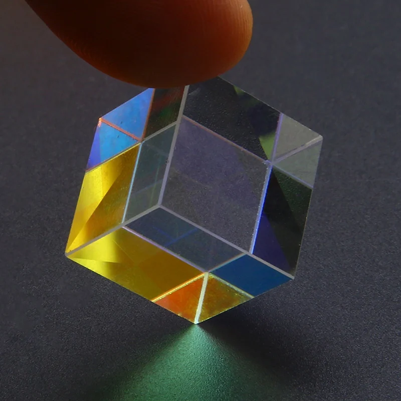 LumiVox  Prism Decor Transparent Module Optical Glass Class Toy 