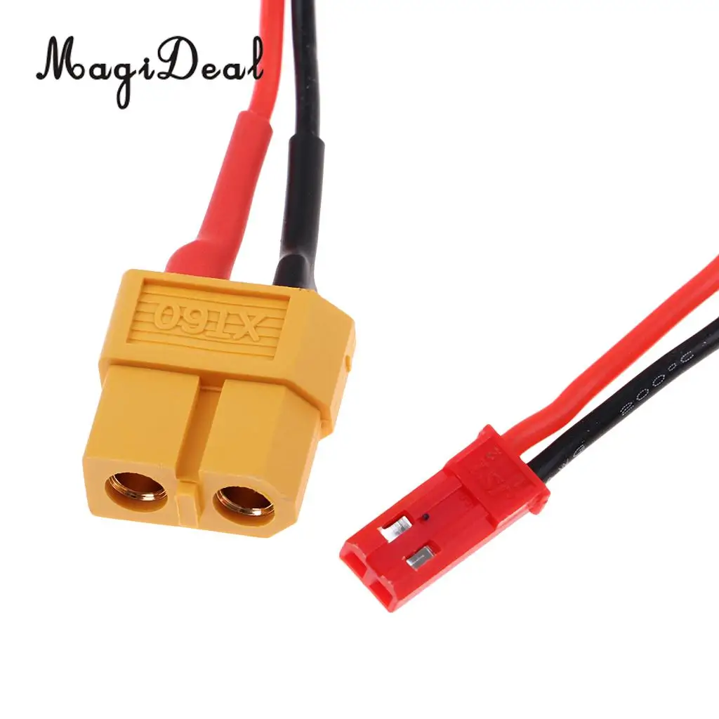 2Pcs/Lot 5.2'' XT60 to JST Plug Connector Adapter Lead Wire 22AWG Male&Female for RC Car Boat Airplane Battery Charger Parts