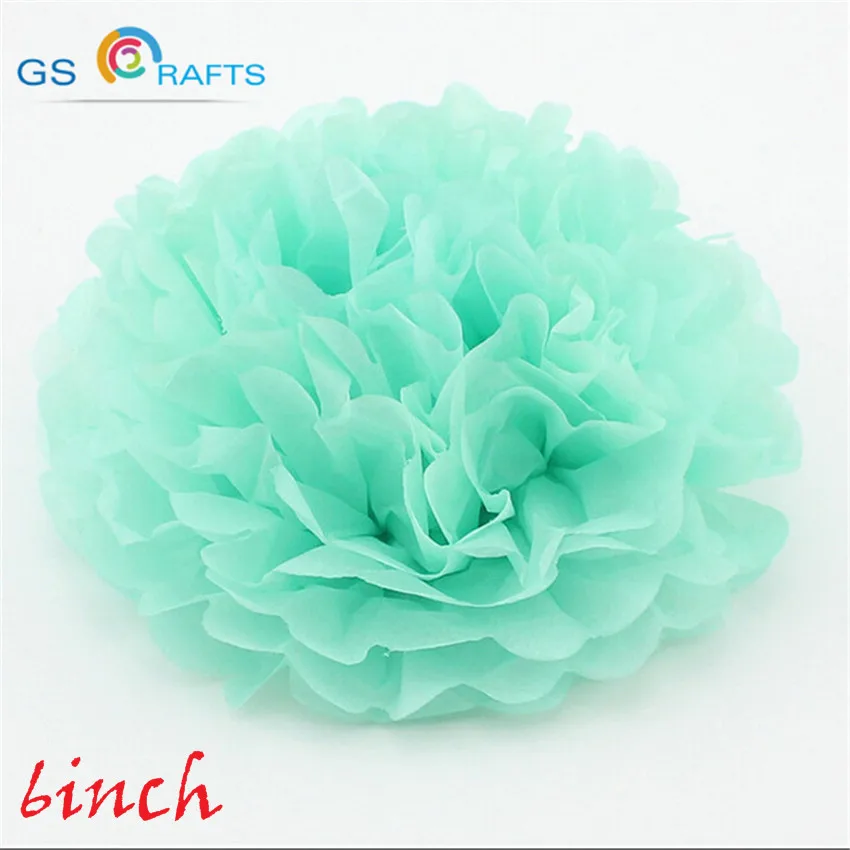 Gscrafts 15cm=6 Inch 19 Pcs/lot Tissue Paper Flowers Paper Pom Poms Balls Lanterns Party Decor