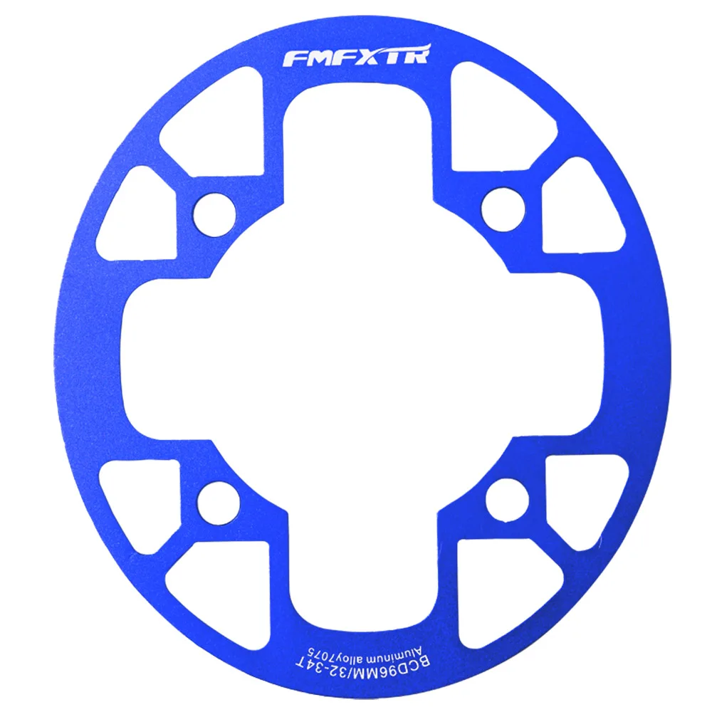FMFXTR MTB Road Bike Sprocket Protection Chain Wheel Protector Crank Ring Mud Protective Cover Bicycle accessories 96BCD 32-38T - Цвет: 32-34T Blue TP