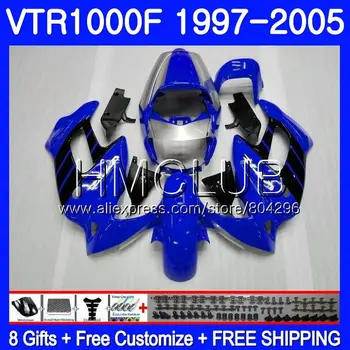 

Body For HONDA VTR1000F SuperHawk 97 98 99 00 01 Blue black 77HM.1 VTR 1000 F 1000F VTR1000 F 1997 1998 1999 2000 2001 Fairing