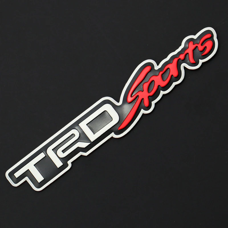 3D сплав TRD спорт, автомобильный стикер эмблема значок наклейка для автомобиля Toyota хвост крыло внешние аксессуары