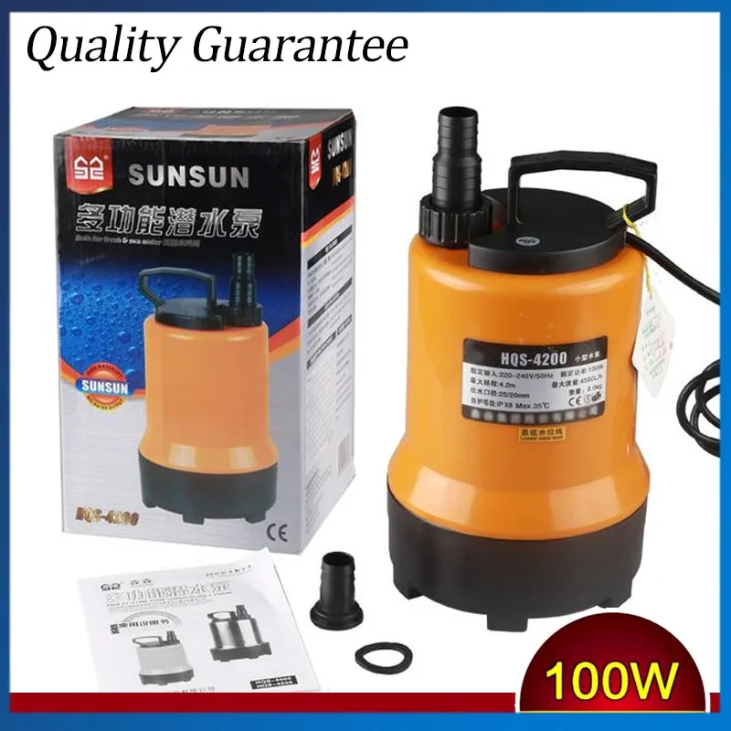

220V/50HZ Household Small Submersible Water Pump 4500L/H Centrifugal Submersible Water Pump For Aquarium Fountain
