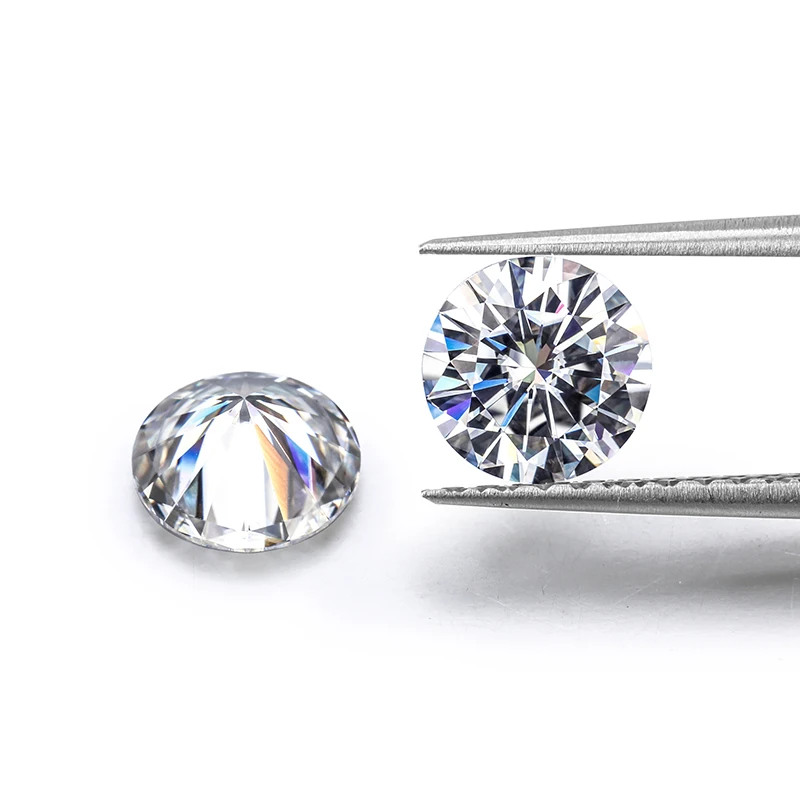 

6.5mm EF color Moissanite VVS clarity round shape excellent Brilliant cut loose beads Jewelry Gems Stone