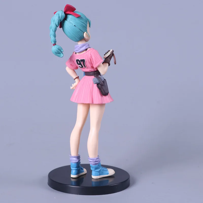 Аниме Dragon Ball Z Bulma розовая юбка для поиска. Фигурка DBZ Гоку друг ПВХ Коллекция Модель 14 см