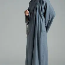 Унисекс Лето Хлопок и лен bluegray монах Шаолиня костюм халат кунг-фу боевых искусств форма лежал медитации gownhigh качество