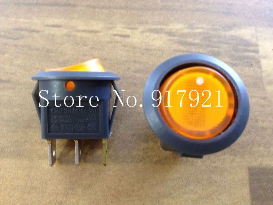 

[ZOB] South Korea Merchant type switch SR-06NR rocker switch with lamp power 220V tripod --100pcs/lot