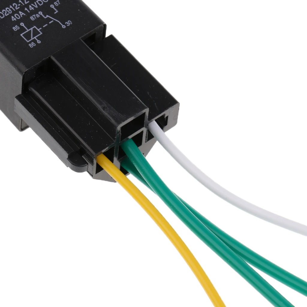 Car Automotive Truck 4 Pin 12V 40 Amp SPDT NC Relay And Harness Socket