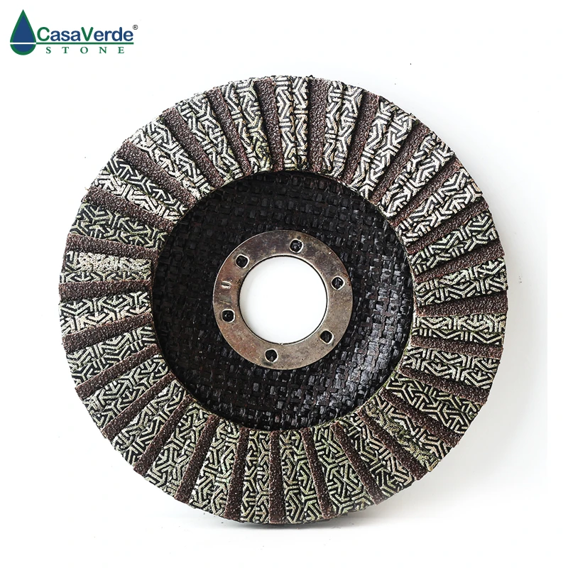 4.5 inch 115mm electroplated Flap Disc Polishing Wheels Diamond
