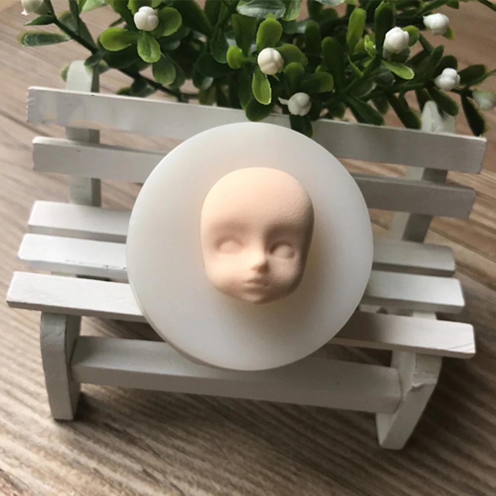 Ультралегкая глина DIY милая девочка мальчик лицо силиконовая модель ручной