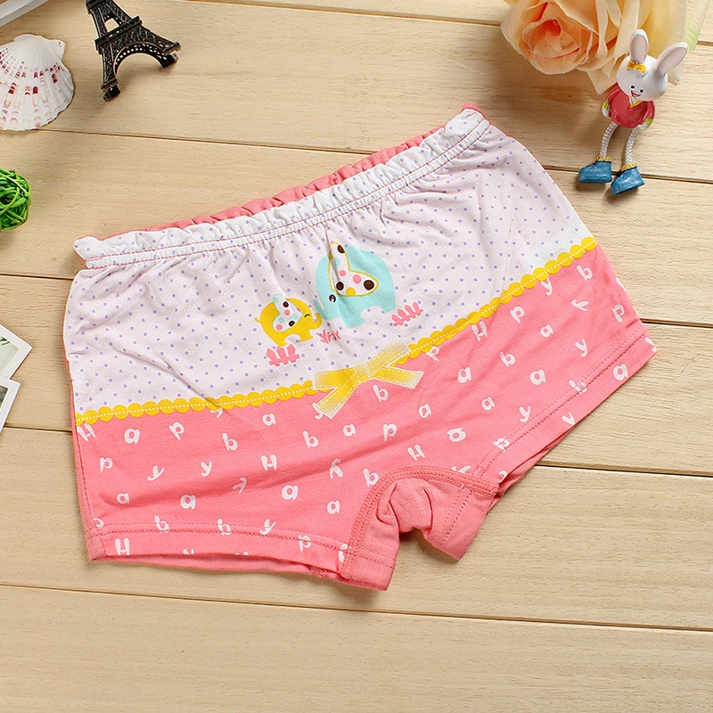 New Children Modal Cotton Panties Girls Cute Cartoon Underwear Boxer Panties For 3-9 Kids Toddlers Briefs Underpants Wholesale