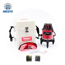 

2017 New model (with lithium batteries),10X-light 5 lines 6 points laser level 360 rotary cross laser line leveling