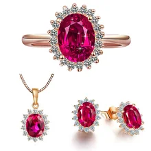 Ювелирные наборы реальные 925 пробы Серебряные комплекты ювелирных изделий с кубического циркония YH4620