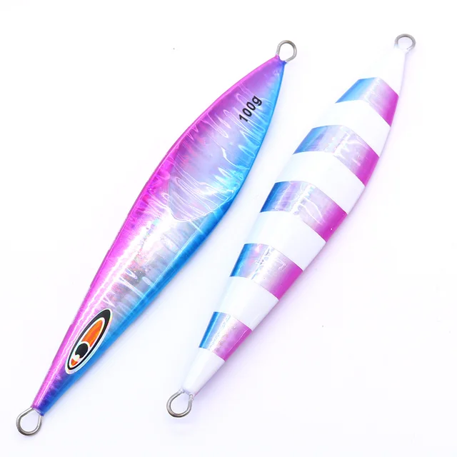 US $6.88 CASTFUN Slow Jig Lead Lure 60g 80g 100g 160g 210g Saltwater Metal Jigs Deep Sea Fishing Lure