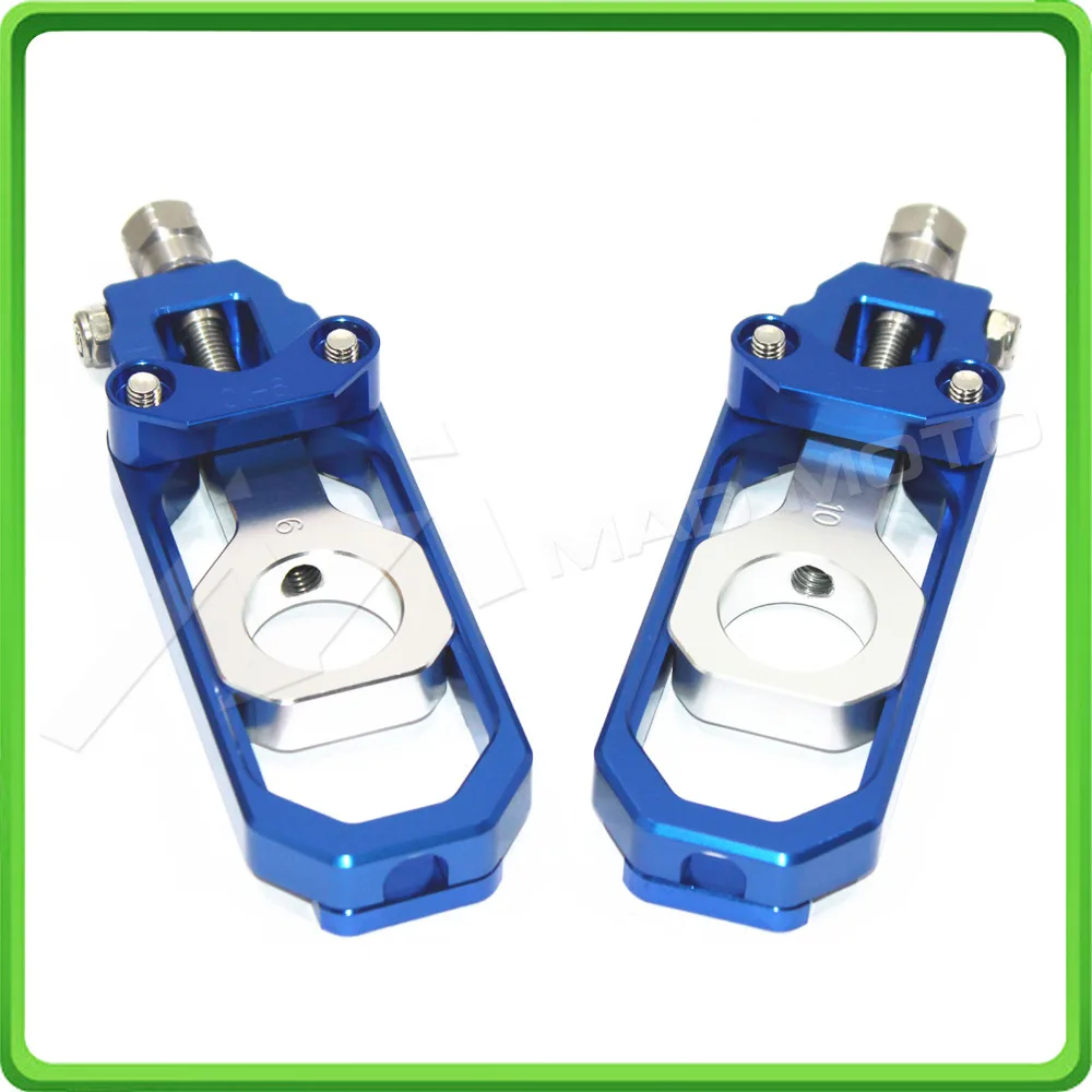 Motorcycle Chain Tensioner Adjuster fit for HONDA CBR 600 RR CBR600RR 2005 2006 Blue & Silver (5)