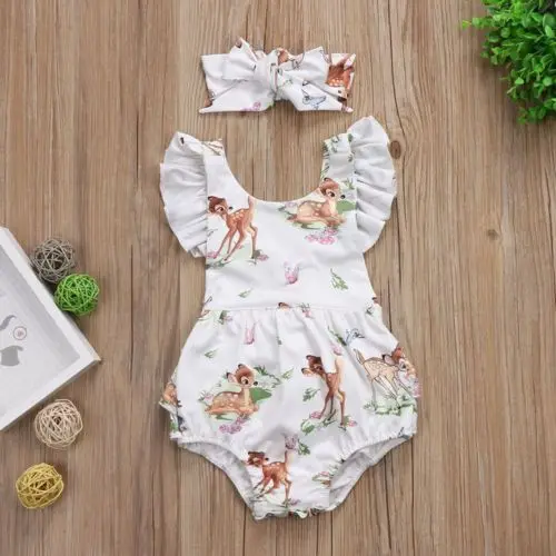 baby girl ruffle rompers