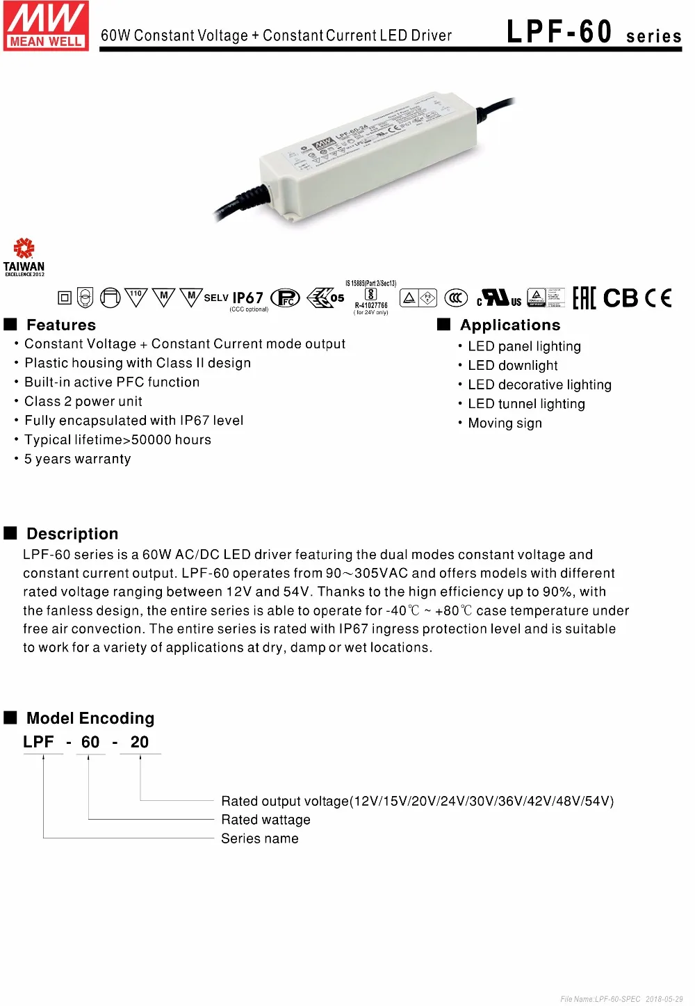 LPF-60-SPEC-1