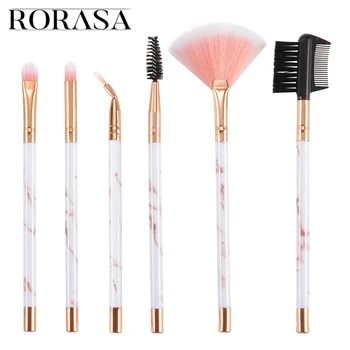 

New 6pcs Professional marble Makeup Brushes Set Powder Foundation Eyeshadow Make Up Brushes Cosmetics Soft Synthetic Hair