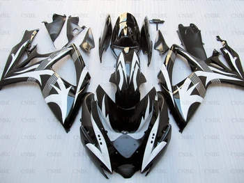 

for GSXR 600 2006 - 2007 K6 Fairings GSXR600 2006 Black White Motorcycle Fairing GSX R 600 2007 Abs Fairing Unpainted