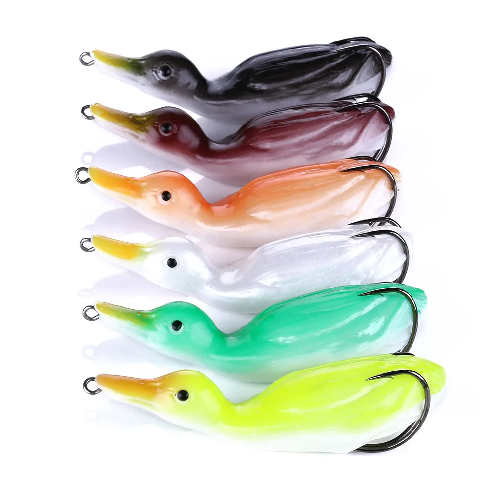 6pcs Pesca Pike Fishing Lure Artificial Bait 18.5g 105mm Duck Lure Soft